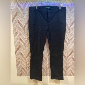 Lauren Ralph Lauren Black Damask Women’s Pants 12P